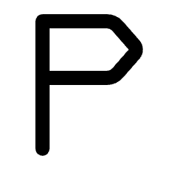 Personal Places Icon from Rounded Line - Material Pro Set