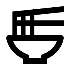 Ramen Dining Icon from Outlined Line - Material Pro Set