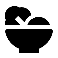Salad Fill Icon from Outlined Fill - Streamline Material Set