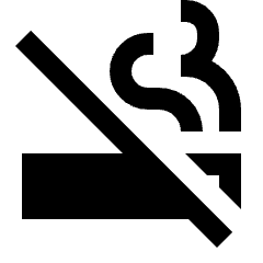 Smoke Free Fill Icon from Sharp Fill - Streamline Material Set