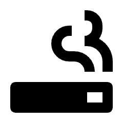 Smoking Rooms Fill Icon from Outlined Fill - Streamline Material Set