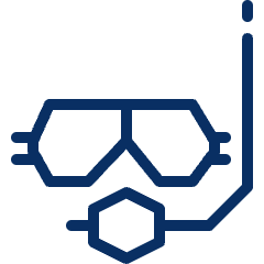Snorkel Mask 1 Icon from Cyber Line Set