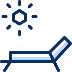 Sun Bath Icon from Cyber Duotone Set