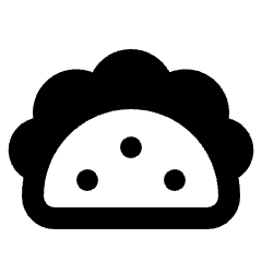 Taco Icon from Rounded Line - Material Pro Set