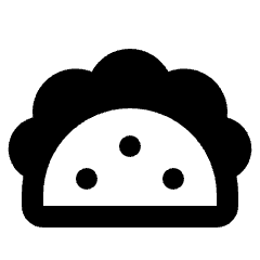 Taco Icon from Outlined Line - Streamline Material Set