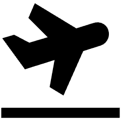 Travel Plane Take Off Icon from Nova Solid Set