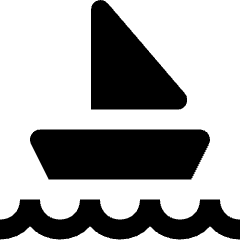Travel Sailing Boat Icon from Nova Solid Set