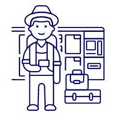 Bagpacker 1 Illustration from UX Line Set