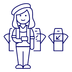 Bagpacker Trip 4 Illustration from UX Line Set