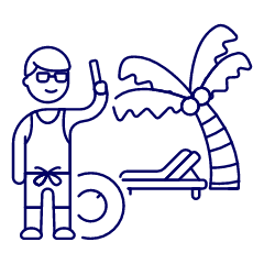 Beach Trip 4 Illustration from UX Line Set