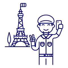 Eifel Selfie 4 Illustration from UX Line Set