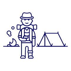 Hiking Trip 4 Illustration from UX Line Set