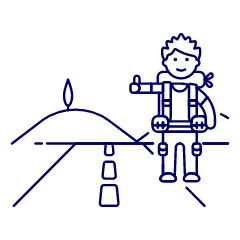 Hitchhiking 4 Illustration from UX Line Set