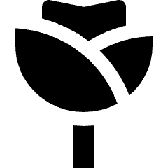 Plant Rose Icon from Nova Solid Set