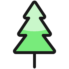 Tree Christmas Icon from Ultimate Colors Set