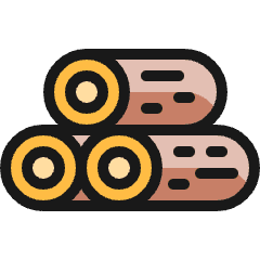 Trees Log Icon from Ultimate Colors Set