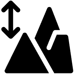 Rocky Mountain Height Altitude 2 Icon from Ultimate Bold Set