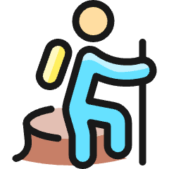 Trekking Top Icon from Ultimate Colors Set
