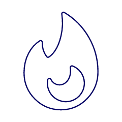 Flame Illustration from UX Line Set