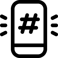Trends Hashtag Icon from Ultimate Regular Set