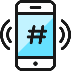Trends Hashtag Icon from Ultimate Colors Set