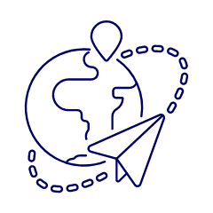 Around World Illustration from UX Line Set