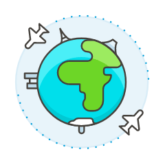Flight Round Trip Illustration from UX Colors Set