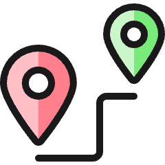 Trip Destination Icon from Ultimate Colors Set