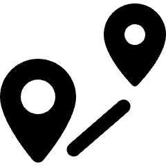 Trip Distance Icon from Ultimate Bold Set