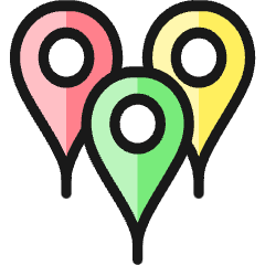 Trip Pin Multiple Icon from Ultimate Colors Set