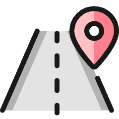 Trip Road 1 Icon from Ultimate Colors Set