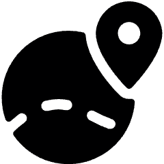 Trip Road Circle Icon from Ultimate Bold Set