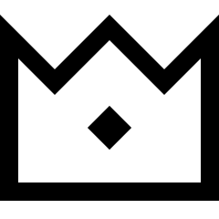 Crown Icon from Sharp Line Set