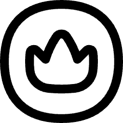Crown Circle Icon from Flex Line Set