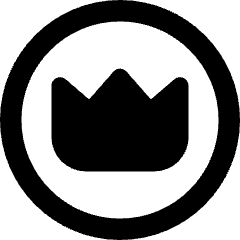 Crown Circle Icon from Core Remix Set