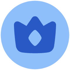 Crown Circle Icon from Plump Flat Set