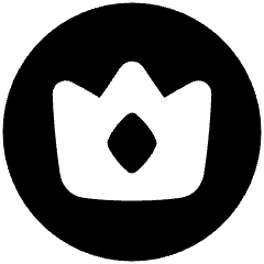 Crown Circle Icon from Plump Solid Set