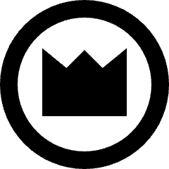 Crown Circle Icon from Sharp Remix Set