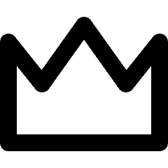 Crown Icon from Micro Line Set