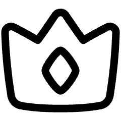 Crown Icon from Plump Line Set