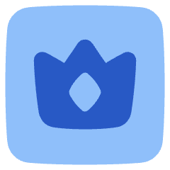 Crown Square Icon from Plump Flat Set