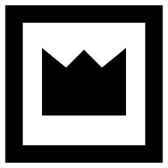 Crown Square Icon from Sharp Remix Set
