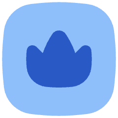Crown Square Icon from Flex Flat Set