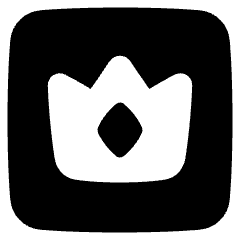 Crown Square Icon from Plump Solid Set