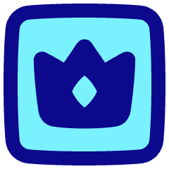 Crown Square Icon from Plump Pop Set