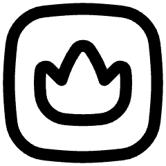 Crown Square Icon from Flex Line Set