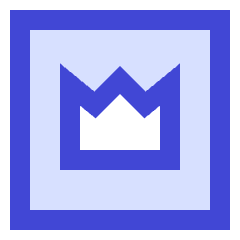 Crown Square Icon from Sharp Duo Set