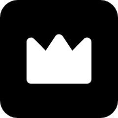 Crown Square Icon from Micro Solid Set