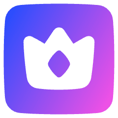 Crown Square Icon from Plump Gradient Set