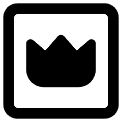 Crown Square Icon from Core Remix Set